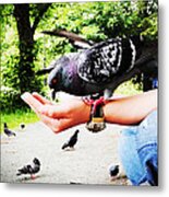 Handful Happiness Metal Print