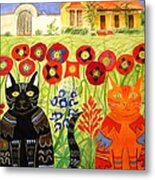 Happy Cats Metal Print