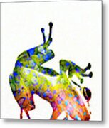 Happy Frog Metal Print