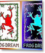 Happy  Frogs Metal Print