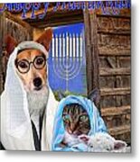 Happy Hanukkah -1 Metal Print