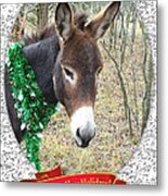 Happy Hee Haw Holidays Metal Print