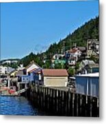 Harbor In Ketchikan Ak Metal Print