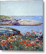 Hassam's Poppies On The Isles Of Shoals Metal Print