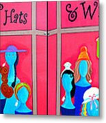 Hats And Wigs Metal Print