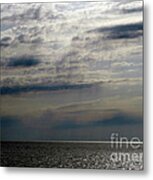 Hdr Storm Over The Water Metal Print