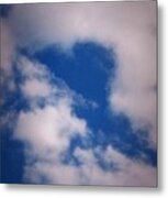 Heart In The Clouds Metal Print