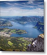 Heart Of Switzerland - Lake Lucerne Metal Print