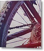 Heart Of The Bike Metal Print