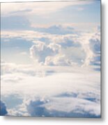 Heavenly Scene Above Cloud Level Metal Print