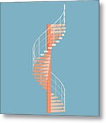 Helical Stairs Metal Print