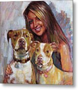 Her Best Friends Metal Print