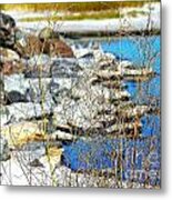 Hereford Inlet Rock Formations Metal Print