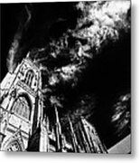 High Contrast York Minster Cathedral Metal Print