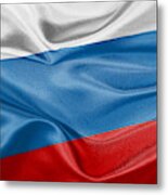 High resolution digital render of Russia flag Metal Print
