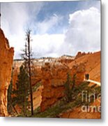 Hiking In Bryce Canyon Metal Print