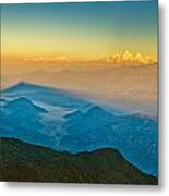 Himalayan Mountains View From Mt. Shivapuri Metal Print