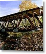 Hindman Memorial Covered Bridge 35-41-37 Metal Print