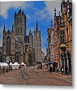 Historical Ghent Metal Print