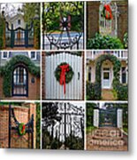 Holiday Gates Of Aiken's Winter Colony Metal Print