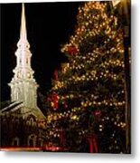 Holiday Time In Market Square. Metal Print