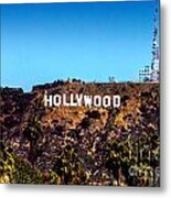 Hollywood Sign Metal Print