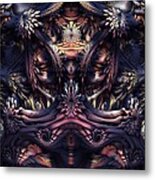 Homage To Giger Metal Print