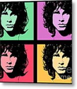 Homage To Jim Morrison Metal Print