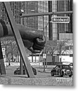 Homage To Joe Louis Bw Metal Print