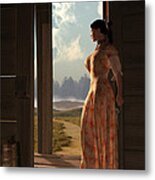 Homestead Woman Metal Print