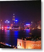 Hong Kong Skyline Metal Print