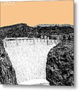 Hoover Dam - Wheat Metal Print