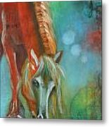 Horse Drinking Metal Print