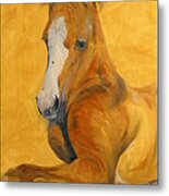 Horse - Gogh Metal Print
