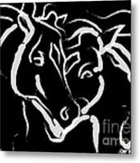 Horse- Together 5 Metal Print