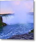 Horseshoe Falls Sunset In The Summer Metal Print