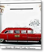 Horseshoe Fleetwood Cadillac Limousine Metal Print