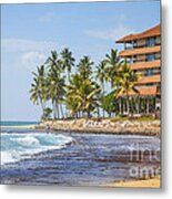 Hotel At The Hikkaduwa Beach Metal Print