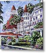 Hotel Del Entrance Metal Print