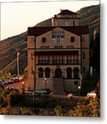 Hotel On The Hill Metal Print