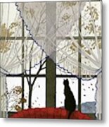 House And Garden Cover Metal Print