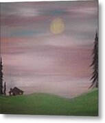 House In The Woods Metal Print