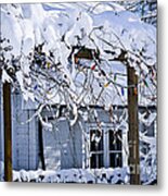 House Under Snow 2 Metal Print