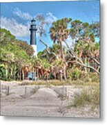 Hunting Island - Beach View Metal Print