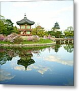 Hyangwonjeong And Central Falk Museum Metal Print
