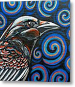 Hyper Raven Metal Print