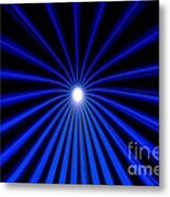 Hyperspace Blue Landscape Metal Print