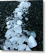 Ice Pebbles Metal Print