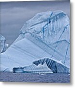 Icebergs In Blue No. 2 Metal Print