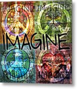 Imagine Metal Print